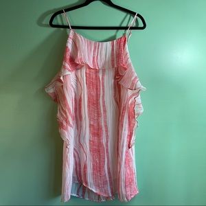 Charlie O. by Kinnucan's  coral & white dress